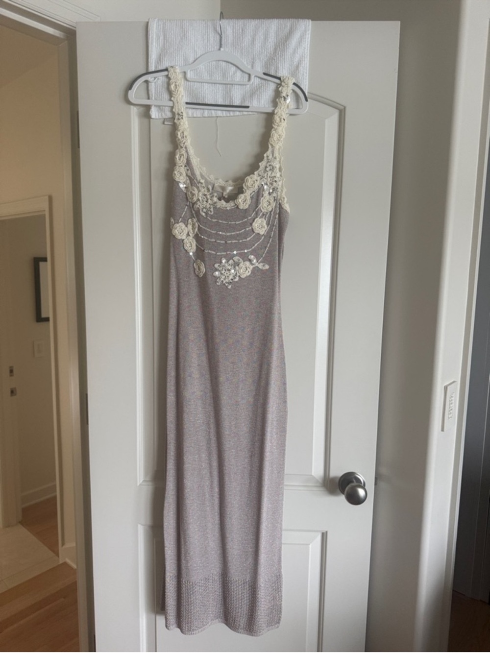 NWT Loveshackfancy Vita Midi Dress in Natural Size M - Picture 4 of 6
